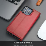 Casper Leather iPhone 15 Pro Max Wallet Case | Detachable MagSafe Compatible RFID Protection