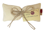 Hot Cherry Eye Pillow in Unbleached, Pre-washed, Natural Denim
