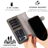 Casper iPhone 14 Series Detachable Leather Wallet Case