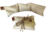 Hot Cherry Neck Wrap in Unbleached, Pre-washed, Natural Denim