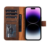 Casper iPhone 14 Series Detachable Leather Wallet Case