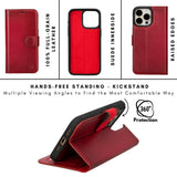 Casper iPhone 14 Series Detachable Leather Wallet Case