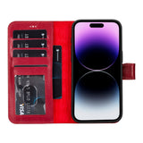 Casper iPhone 14 Series Detachable Leather Wallet Case