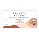 Medium Coffin NATURAL Quick Gel Tips
