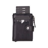 Andalusia Genuine Leather Pop-Up Cardholder with RFID Protection