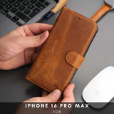 Casper iPhone 16 Pro Max Wallet Case Leather MagSafe