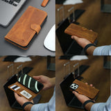 Casper Leather iPhone 15 Pro Max Wallet Case | Detachable MagSafe Compatible RFID Protection