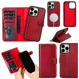 Casper Leather iPhone 15 Pro Max Wallet Case | Detachable MagSafe Compatible RFID Protection