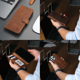 Casper Leather iPhone 15 Pro Wallet Case | Detachable MagSafe Compatible RFID Protection