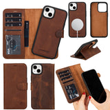 Casper Leather iPhone 15 Wallet Case | Detachable MagSafe Compatible RFID Protection