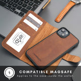 Casper Leather iPhone 15 Wallet Case | Detachable MagSafe Compatible RFID Protection