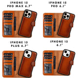 Casper Leather iPhone 15 Series Wallet Case