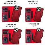 Casper Leather iPhone 15 Series Wallet Case