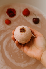 mon cherry bath bomb